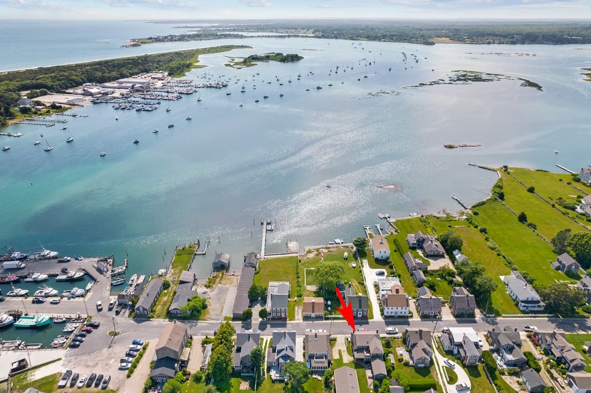 Westport Point harbor views from 2042 Main Road summer rental in Westport MA